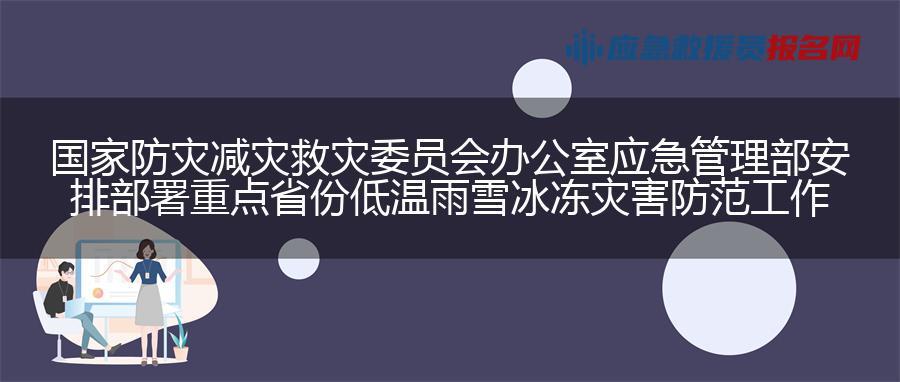 国家防灾减灾救灾委员会办公室 应急管理部安排部署重点省份低温雨雪冰冻灾害防范工作