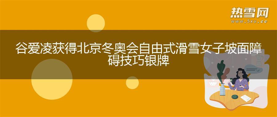 谷爱凌获得北京冬奥会自由式滑雪女子坡面障碍技巧银牌