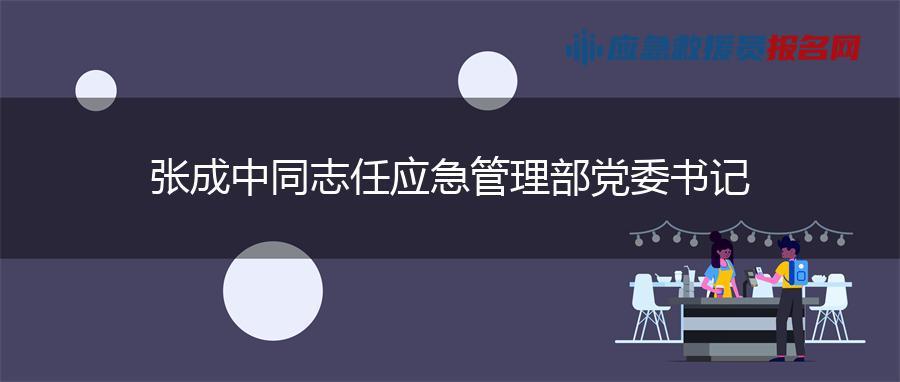 张成中同志任应急管理部党委书记