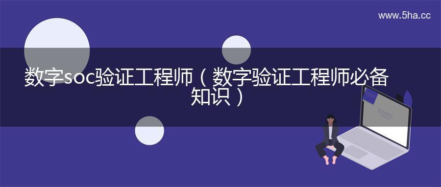 数字soc验证工程师（数字验证工程师必备知识）