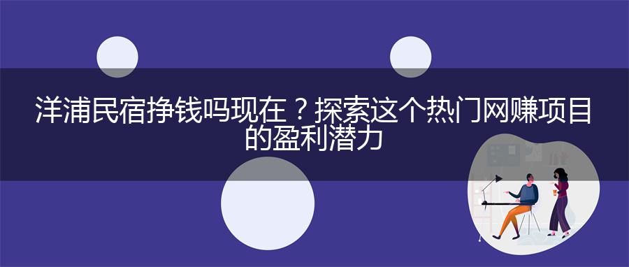 洋浦民宿挣钱吗现在？探索这个热门网赚项目的盈利潜力